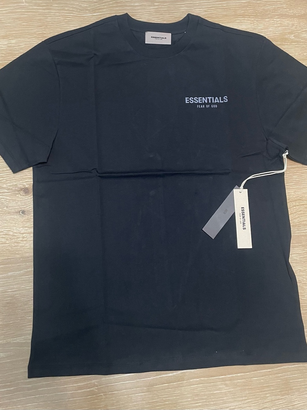 Essentials Black Short Sleeve Logo Tee